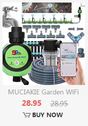 5-50M 1/4" Smart Garden Timer Irrigation Set IPX5 Waterproof LCD Automatic Watering Controller Can Be Used Lawn Plant Water Kit