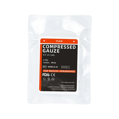 Gaze compressée stérile médicale pliable en Z, 1 pièce, tampons de premiers secours scellés sous vide, idéaux pour les soins des plaies et les kits d'urgence