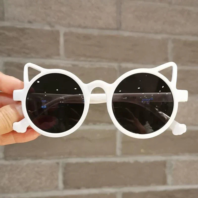 Lunettes de soleil pour enfants, oreilles de dessin animé d'animaux mignons, Protection solaire d'extérieur pour enfants, jolies lunettes de soleil Vintage pour enfants
