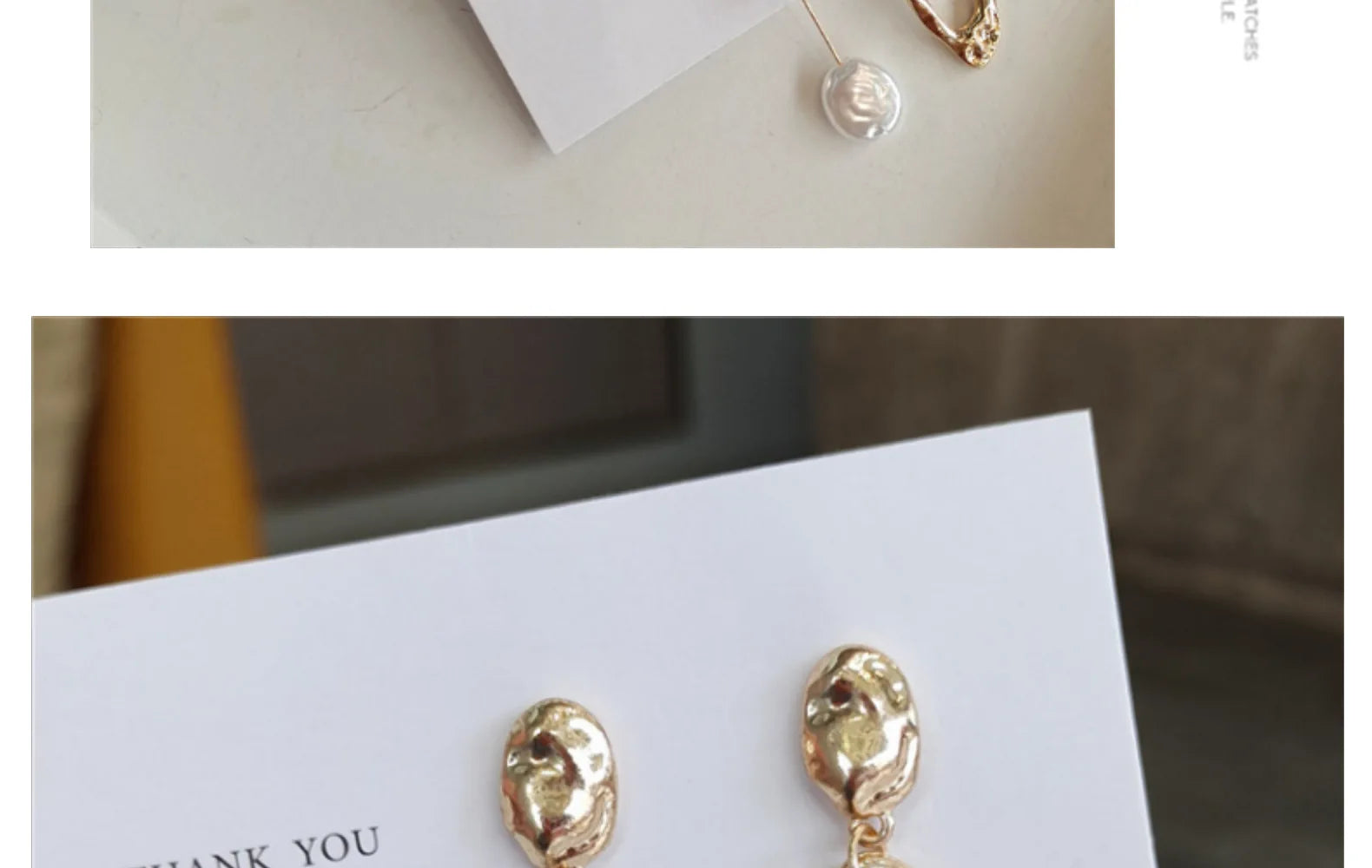 Boucles d'oreilles asymétriques élégantes, perles d'eau douce métalliques, longues et exagérées, bijoux de fête pour dames et filles, cadeaux, nouveau