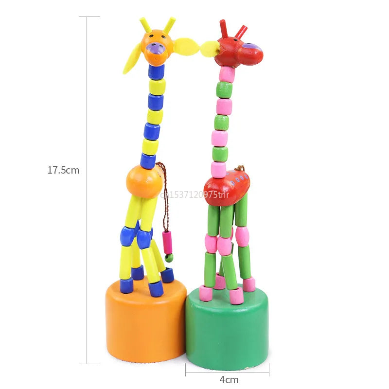 Jouets d'ApprentiCumbria en Bois pour Bébé, Animaux Girafe, Développement Intellectuel, Cadeau