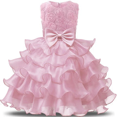 Robe de demoiselle d'honneur pour mariage, tenues d'anniversaire pour bébés filles de 2 à 8 ans, robes de première Communion pour enfants, vêtements de fête pour enfants