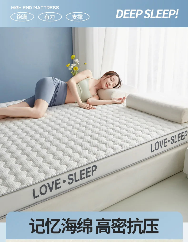 Matelas de lit Tatami pliable en Latex tricoté de qualité supérieure, pour dortoir d'étudiants, chambre à coucher, tapis de protection pour la maison