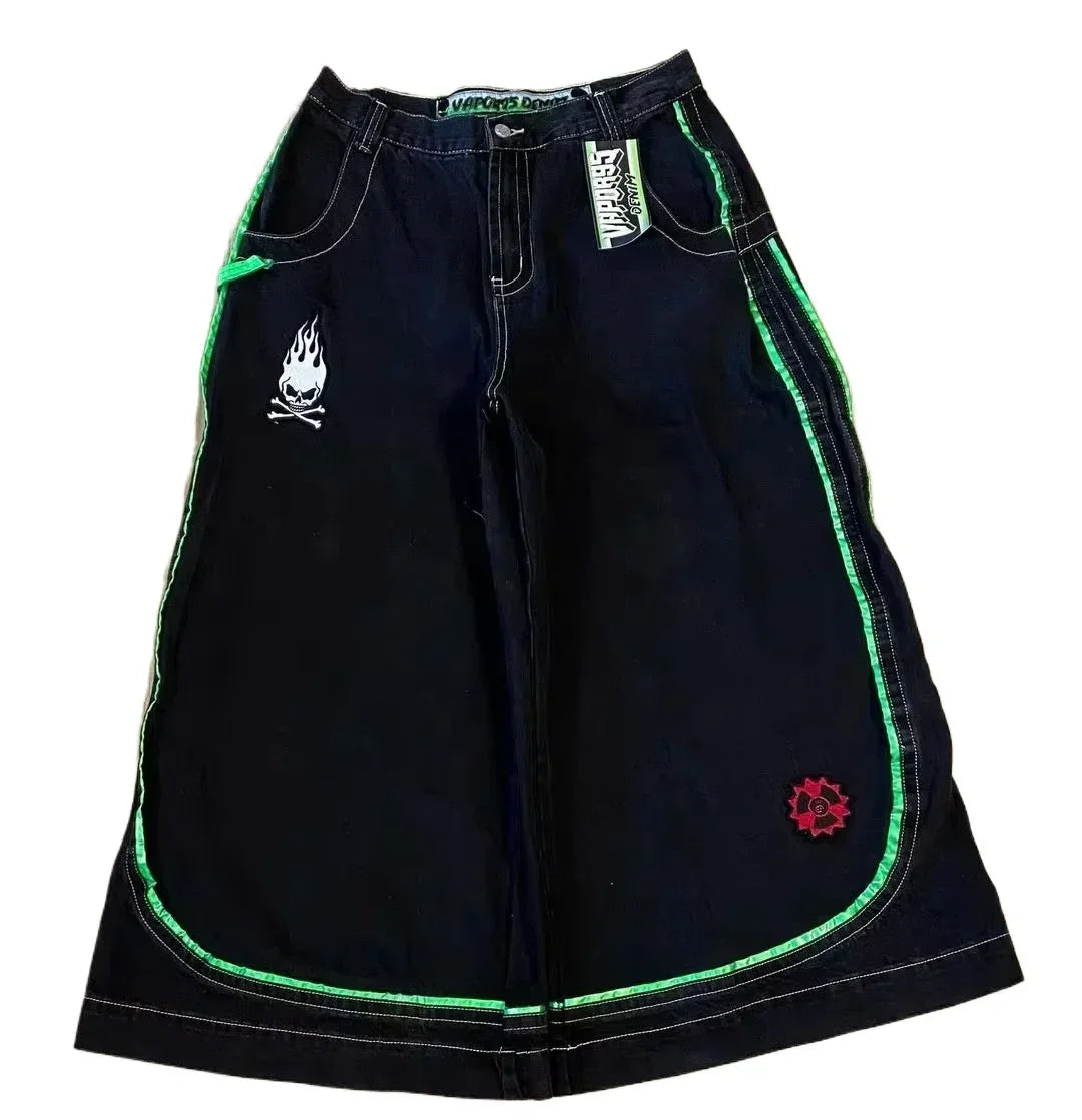 Jeans à jambes larges unisexes pour femmes, pantalons de vadrouille chauds, Street Y2K, Hip Hop, Joker Respzed, New Clearance Spot, American Fashion