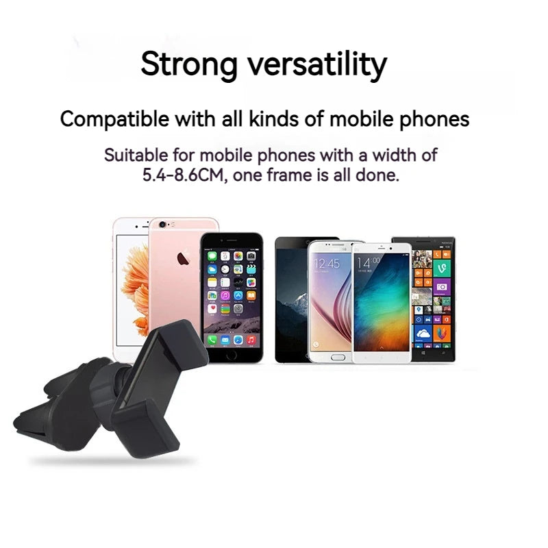 Support de téléphone universel pour voiture, pour iPhone XS 8 11 12 13 14 15 Pro Max, Clip de montage pour grille d'aération, Support de téléphone pour voiture, Smartphone