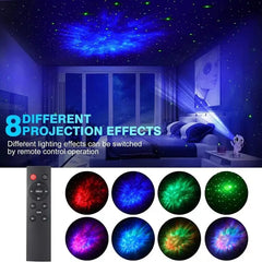 Projecteur d'étoiles pour enfants, veilleuse avec télécommande 360 ° Éclairage de galaxie de nébuleuse d'astronaute de conception réglable pour enfants adultes