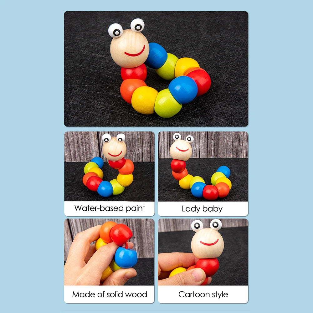 Jouets pour bébé Montessori 9 en 1, ensemble musical en bois: hochet Xylophone, cloche de tambour, puzzle 3D, cadeaux d'apprentissage sensoriel pour 0-12 mois 1-3