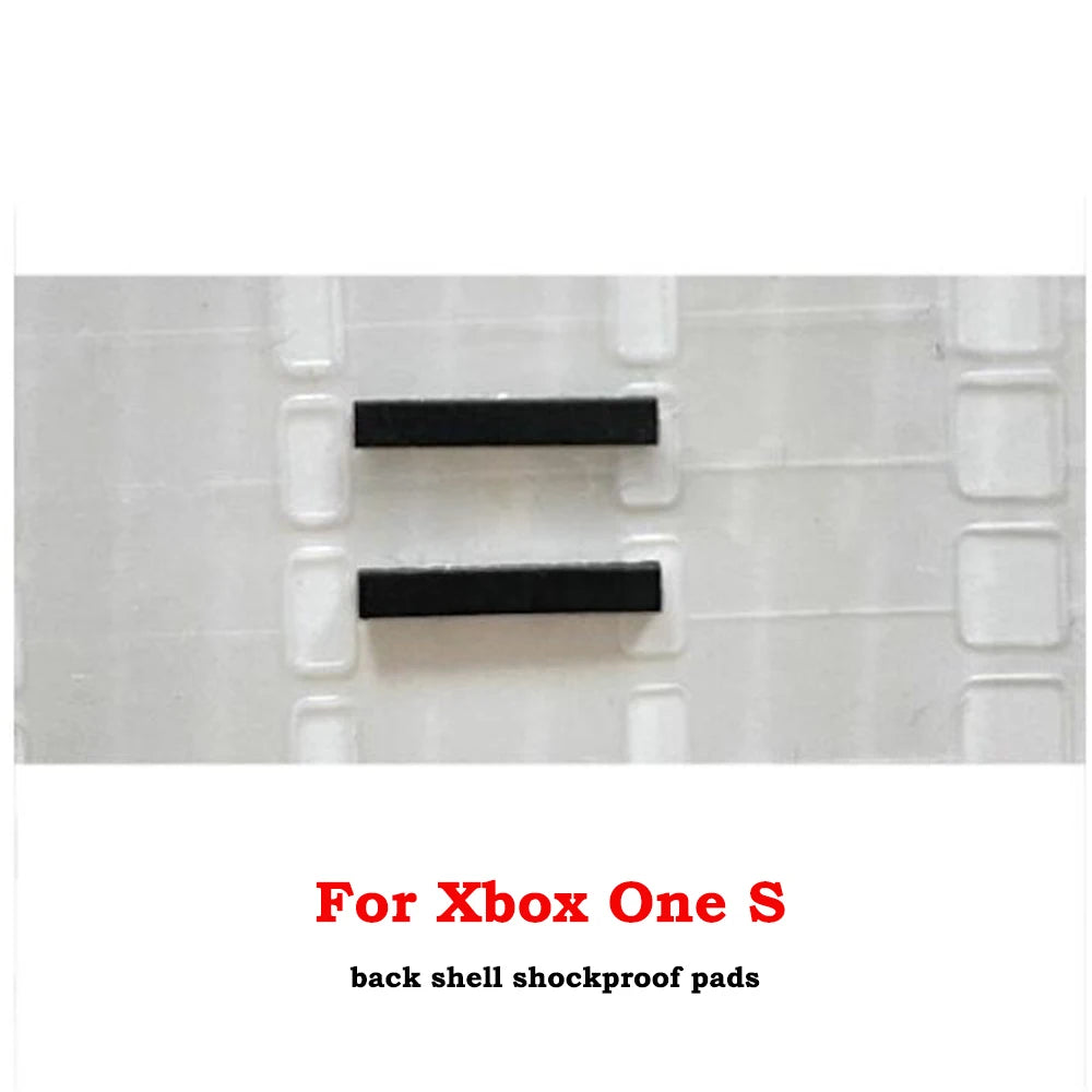 1 paire = 2 coussinets antichoc pour Xbox série X/S coque arrière LT RT tampons en caoutchouc pour Xbox One Slim Elite 2 manette de jeu amortisseurs Pad