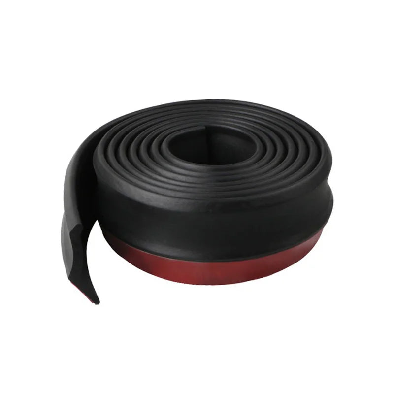 2.5m Universal Front Bumper Spoiler Lip Car Bumper Lip Protection Stickers Car Front Bumper Rubber Lip Car Bumper Rubber Strip