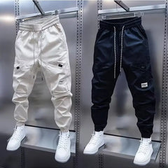 Men's breathable harem pants, men's clothing, 2024 new men's casual pants, straight leg pants