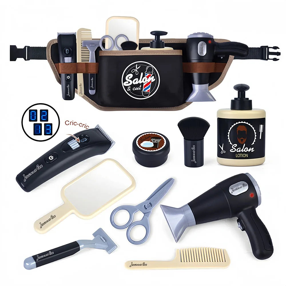 Jouets de coiffure pour enfants, ensemble de rasage pour Salon de coiffure, ensemble de maquillage à la mode, jouet pour fête d'anniversaire, jeu d'habillage, cadeau