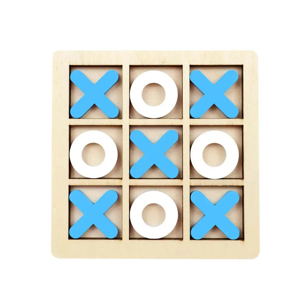 Mini Échiquier en Bois XO Tic Tac Parker, Puzzle d'Interaction Montessori, Jeu d'Entraînement, ApprentiCumbria du Cerveau, Jouet Précoce
