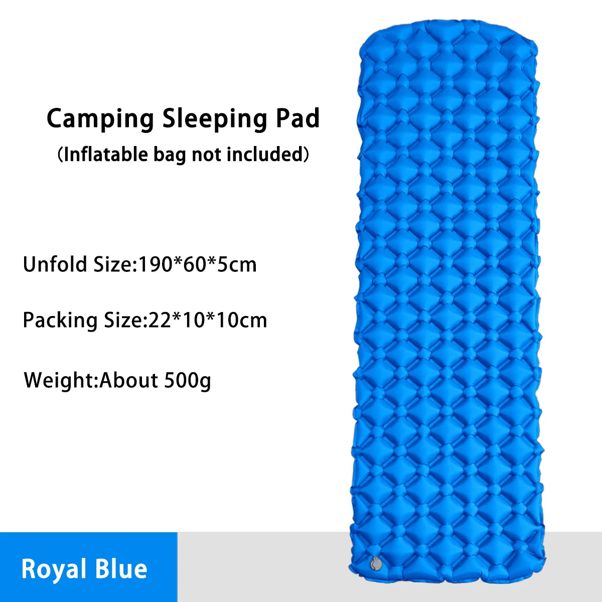 Matelas gonflable de camping pliant, lit de camp, matelas de couchage, couverture de pique-nique, polymères d'air de voyage, équipement de camping