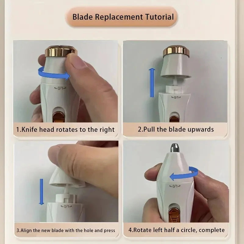 Electric razor for women, feminine razor, bikini trimmer, ladies' body razors, underarm and leg shavers, portable painless epilator