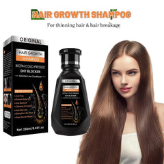 Shampoing à la biotine de 250 ml pour la croissance des cheveux et les cheveux amincissants – Shampooing au gingembre, formule épaississante pour le traitement de la perte de cheveux pour femmes et hommes