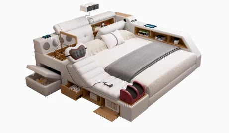 Lits minimalistes uniques lecture fantaisie King commodes de couchage lits Massage Muebles intelligents Para dortoir meubles de chambre