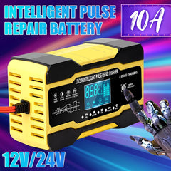 5A Car Battery Charger, 12V/24V Smart Battery Charger, Automatic Maintenance with Temperature Compensation for Truck Mower