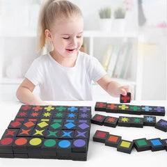 Qwirkle - Explore wooden games for children and adults, parent-child play toy, leisure, learning, gifts, new