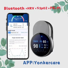 Oxymètres numériques spo2 à transmission sans fil Bluetooth, Clip de doigt, oxymetro rechargeable, usb, oxymètre de pouls Bluetooth
