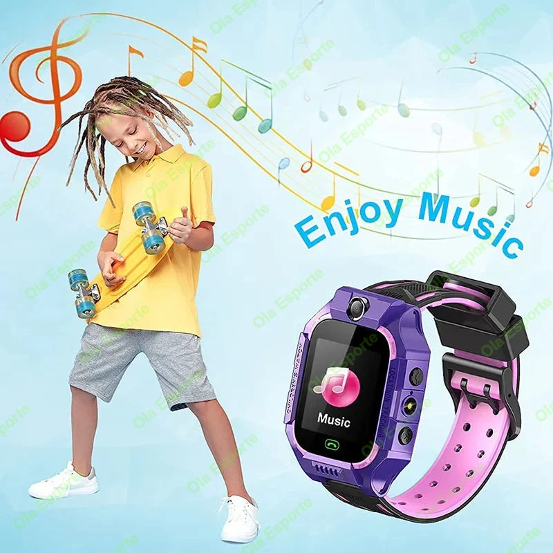 Enfants montre intelligente 2G SOS GPS localisation carte Sim appel montre intelligente caméra montre étanche cadeau pour Ios Android enfants cadeaux 2025