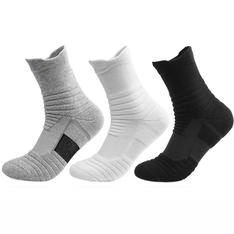 1/3 pairs of men's non-slip football socks, cotton socks, short and long tube, breathable and deodorizing sports socks, sizes 39-45