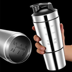 Tasse de secoueur de protéines en acier inoxydable, tasse de sport de Fitness Portable, Shakers de Nutrition, bouteilles d'eau, tasse d'eau, Shakers portables