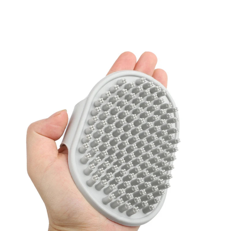 Peigne de Toilettage pour Chat et Chien, Brosse de Bain, pour Animaux de Compagnie, Perte, Énergie Apaisant, Poils en Caoutchouc, avec Poignée à Anneau Réglable