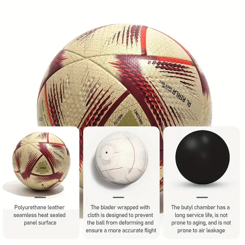 Ballon de football IkOfficial taille 5 en PU, haute qualité, sans couture, but, équipe, match en plein air, jeu, entraînement de football