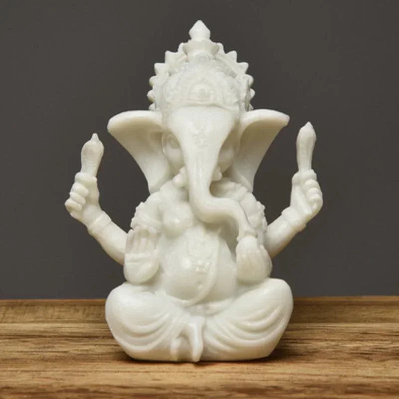 Handmade sandstone Ganesha Buddha elephant statue, sculpture for home and living room decoration