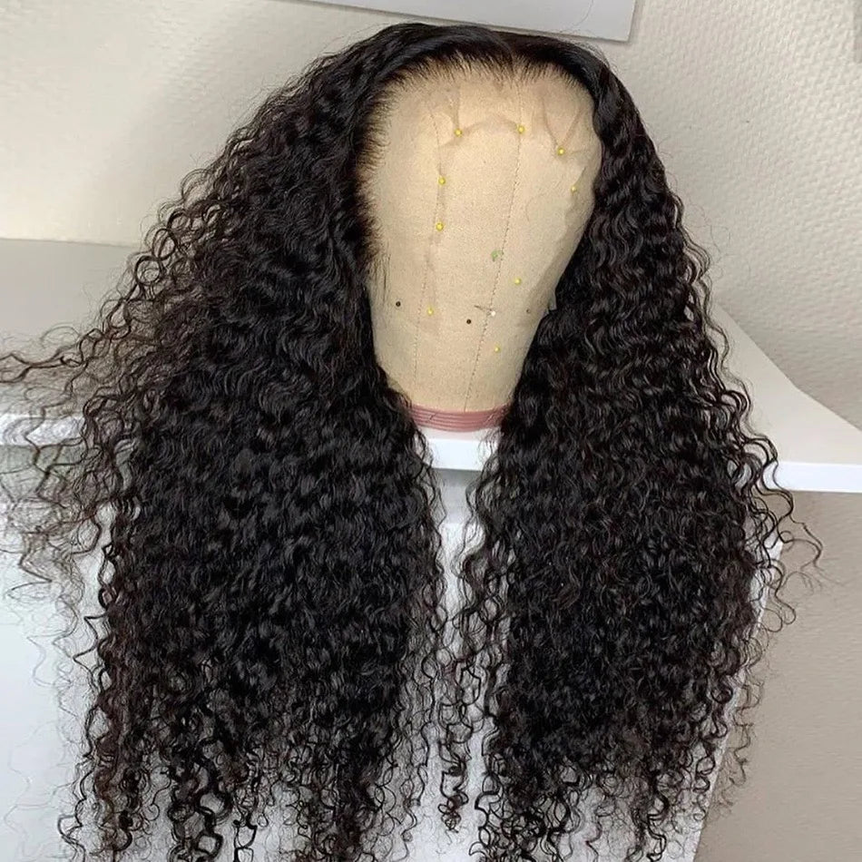 13x6 bouclés vague d'eau dentelle frontale perruques de cheveux humains pour les femmes Tuneful 40 pouces de Long HD avant de lacet perruques de cheveux humains pleine et rebondissante