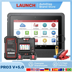 LAUNCH X431 PRO3 V + 5.0 Diagnostic Tool OBD2 Automotive Scanner for Cars, Topology Mapping, and Automotive Mechanics.