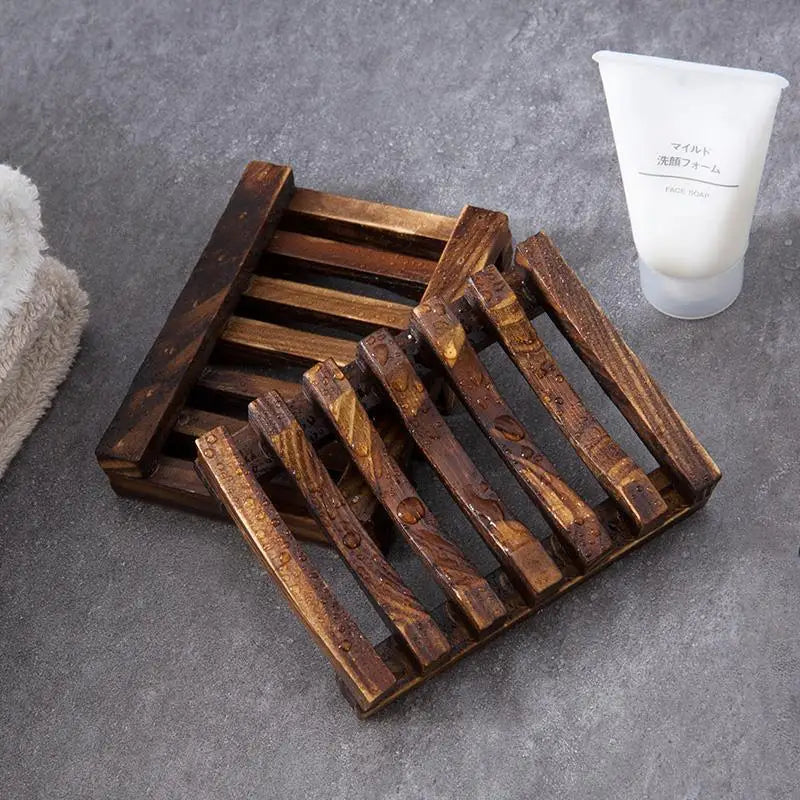 Porte-savon en bambou naturel, support de rangement de savon en bois pour salle de bain, empêche la moisissure, boîte de vidange de savon, organisateurs, accessoires de salle de bains
