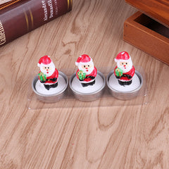 Bougie parfumée pour arbre de noël, faite à la main, père noël, bougies mignonnes en cire de soja, bonhomme de neige, bougies de mariage, décoration de la maison, cadeaux de fête de noël