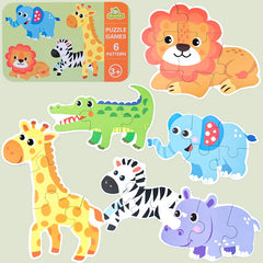 Montessori bébé Puzzle jouets éducatifs pour enfants 2 à 4 ans enfant en bas âge 3D Puzzle en bois enfants boîte de fer jeux de Puzzle jouets