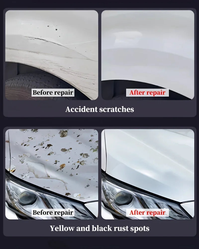 Car scratch remover, paint care tools, paint remover, scratch repair, polishing, car body, grinding compound, scratch warning