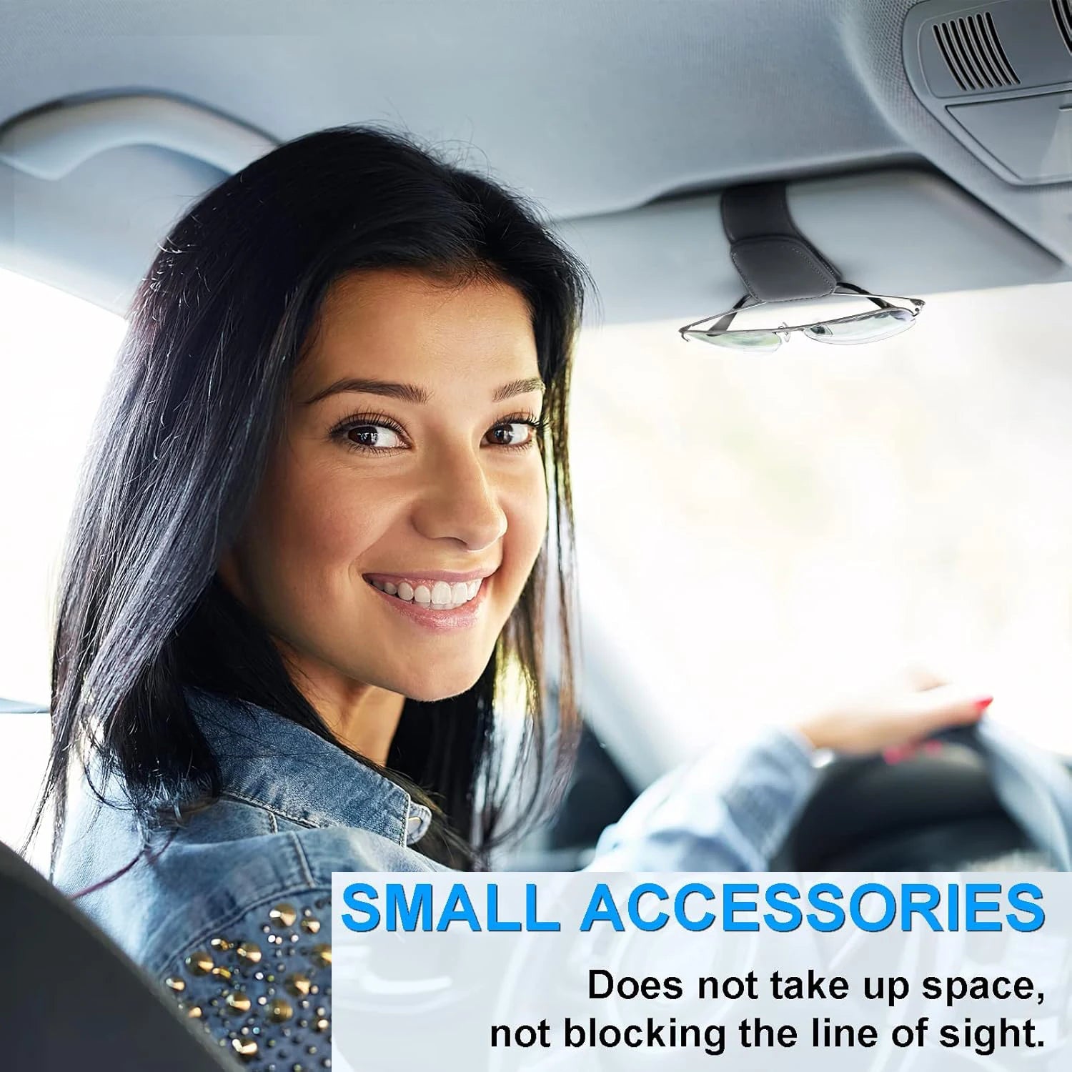 Porte-lunettes de soleil de voiture pour visière de voiture, Clip magnétique en cuir, porte-lunettes, accessoires de voiture de camion pour femmes et hommes