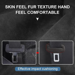 Boucle de ceinture de sécurité de voiture, Clip de protection, couverture intérieure avant et arrière, ceinture de sécurité automobile, Bulckle, Clips en cuir, accessoire