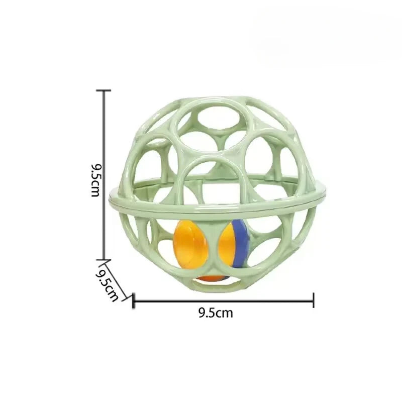 Hochet à main pour bébé, boule souple, jouets pour nouveau-né, anneaux de dentition, cloche à main, jouets sensoriels, jouets éducatifs pour enfants de 0 à 12 mois
