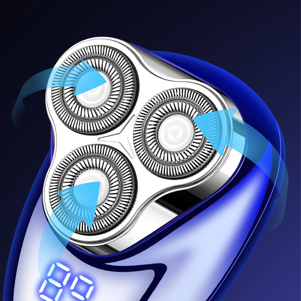 Mini rasoir électrique rechargeable avec affichage numérique - rasoir portable et facile à utiliser