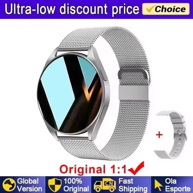Smartwatch femmes montre 6 surveillance de la santé montre étanche Assistant vocal Bluetooth appel montre intelligente 2025 nouveau