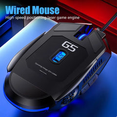 Silver Eagle G5 Muet Souris Filaire Six Clés Jeu Lumineux E-Sports Machines Ordinateur Accessoires Livraison Transfrontalière
