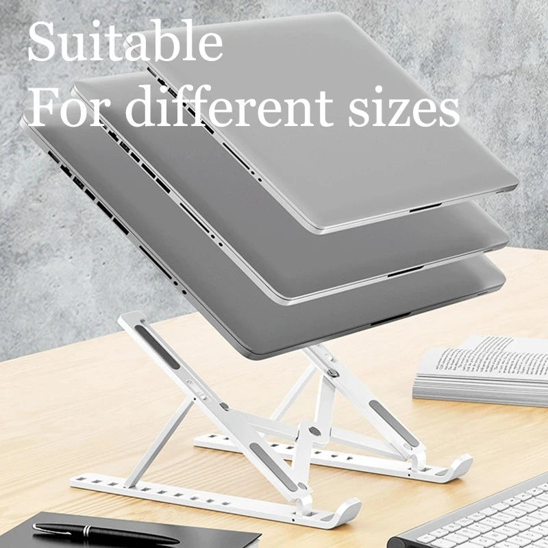 Support réglable pour ordinateur Portable, Support d'ordinateur pour Macbook Air Pro, accessoires, Base pliable pour Pc
