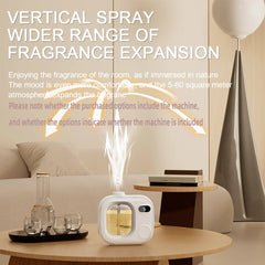 Aromatherapy diffuser, automatic fragrance sprayer for home, bedroom, and bathroom. Air freshener spray.