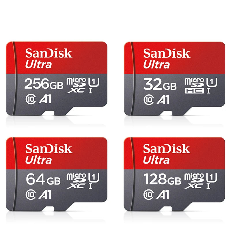 Sandisk carte Micro SD Ultra 32G 64G 256G carte mémoire 1 to C 10 512G Original 128G carte Flash Trans pour Smartphone bureau Nintend