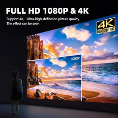 Projecteur Android Smart TV 4K projecteur de lumière du jour à mise au point automatique pour films Home cinéma WIFI 6 projecteur de faisceau ANSI 3000 avec karaoké