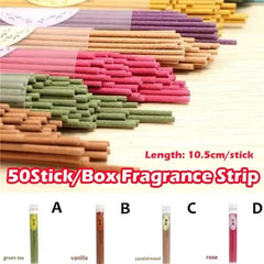 50 sticks/box natural incense spices for the home sandalwood Clean air aromatherapy fragrance spices Fresh air
