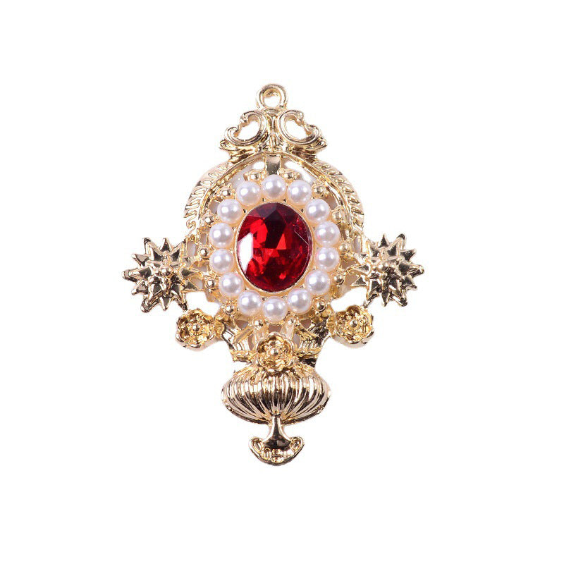 Accessoires de bijoux en alliage de diamant, pendentif de personnalité de mode, accessoires de cheveux de bricolage, matériel de boucles d'oreilles