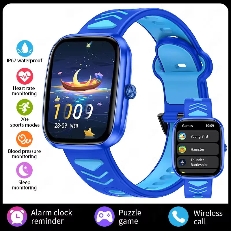 Nouveaux enfants montre intelligente enfant HD écran tactile jeux Smartwatch musique montre garçon fille cadeau enfants Smartwatch pour IOS Android