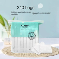 Coussinets de coton démaqucorporelle double face en forme de poulet, pour application de livres et de support de sacs pour le visage, portables, 240 pièces