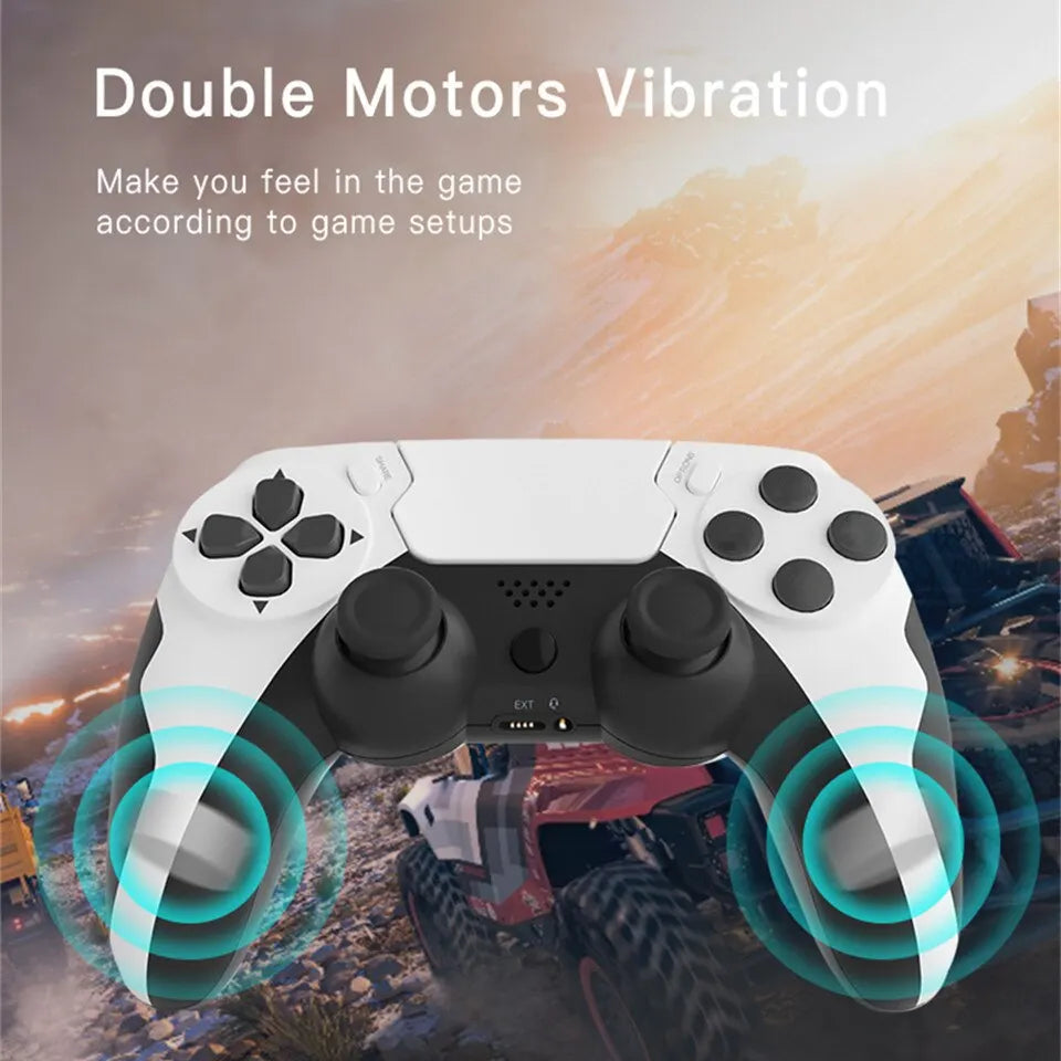GAMINAlbanP48-Manette de jeu sans fil avec gyroscope à six axes, manette de jeu pour PS4, console PS3, gagne 7, 8, 10 touristes, vibration PC Joystick